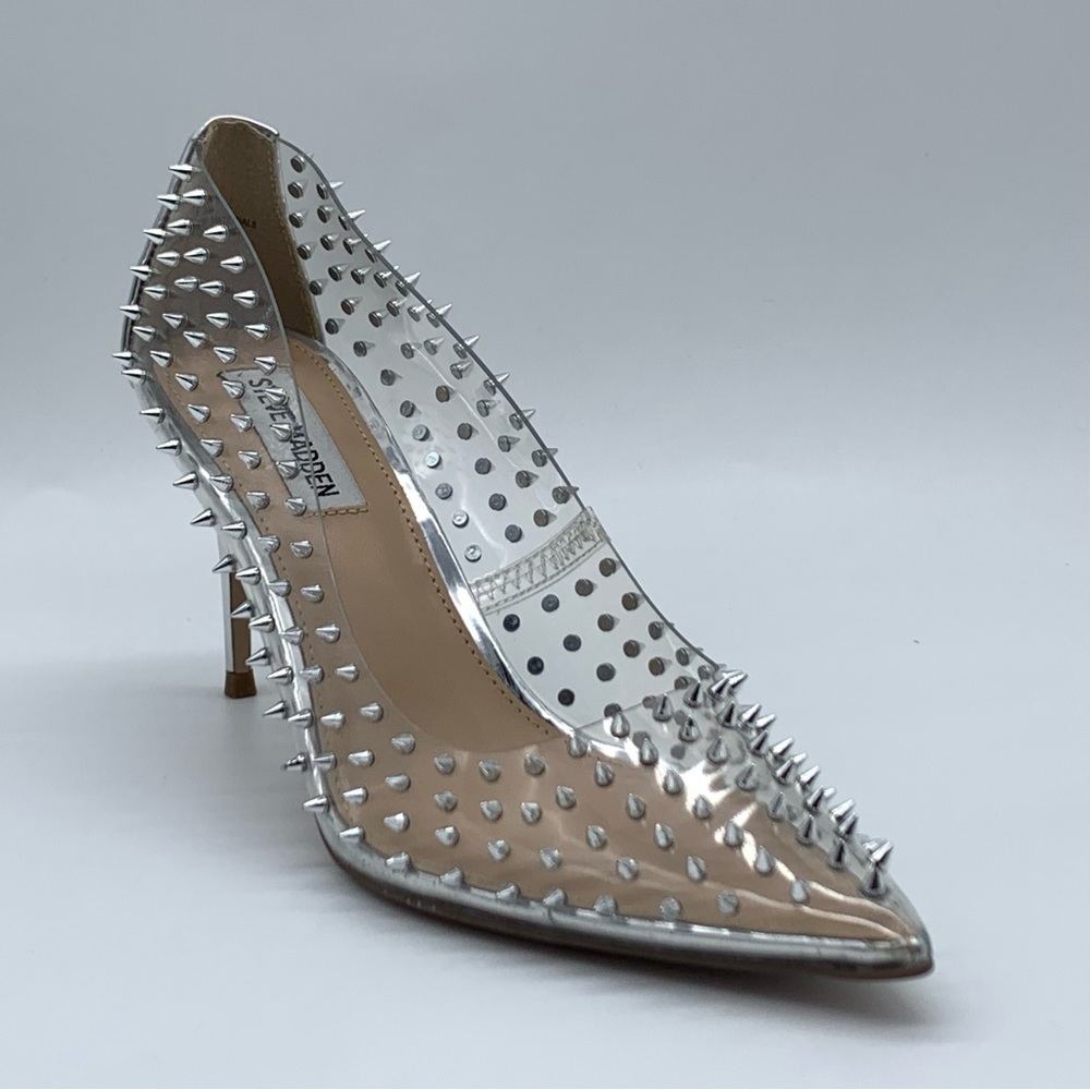 Steve Madden Metallic Spiked Heels
